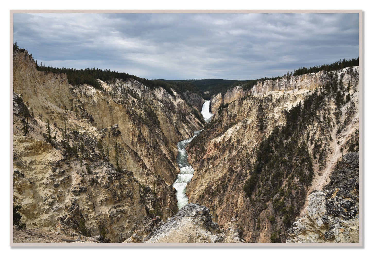 Wyoming by Dylan Ozanich, 48×72 Full Bleed Print in a White Maple frame