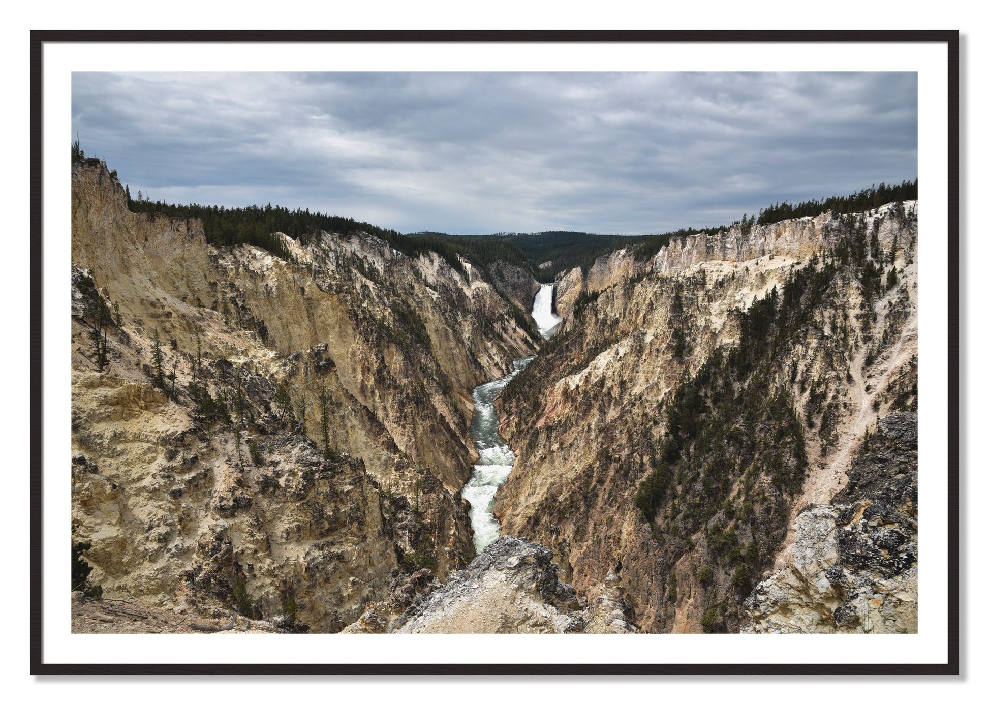 Framed photograph of Wyoming by Dylan Ozanich, Black Walnut frame, Borders