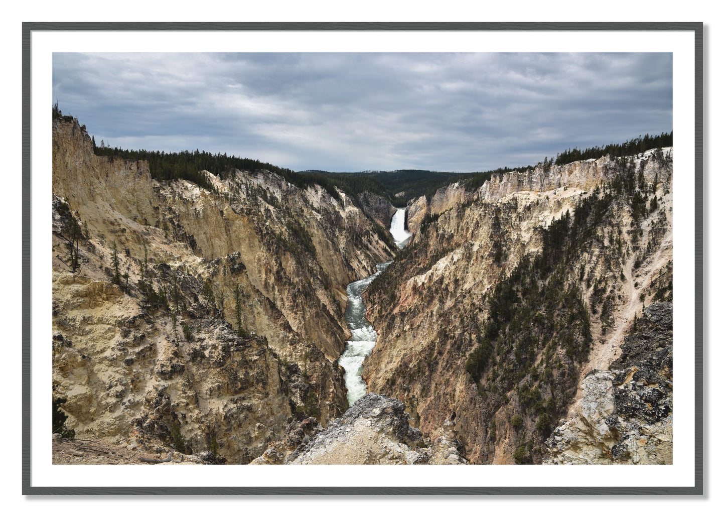 Framed photograph of Wyoming by Dylan Ozanich, Grey frame, Borders