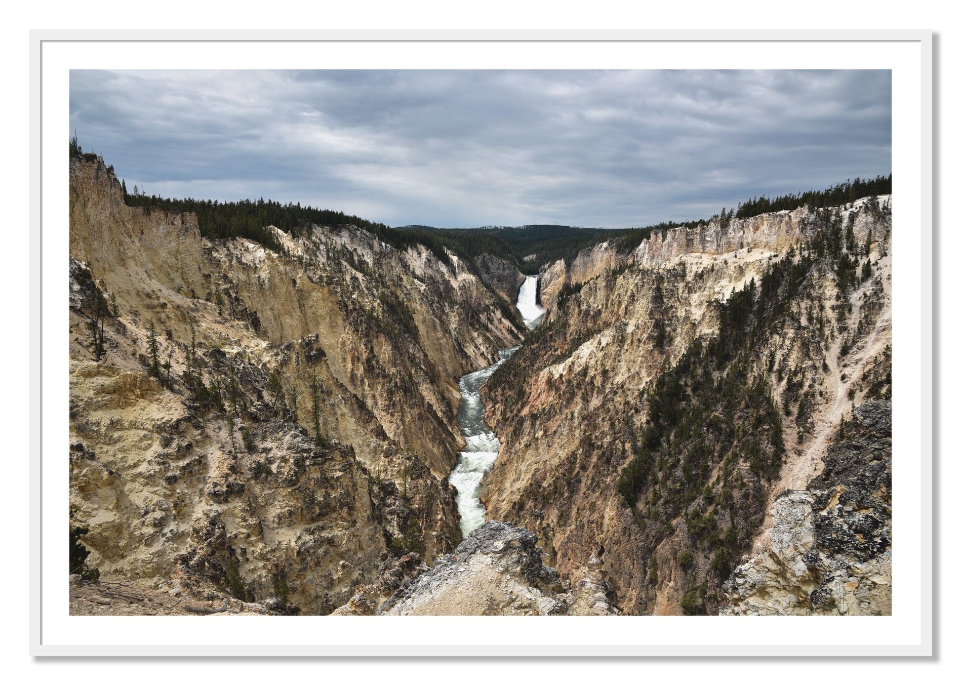 Framed photograph of Wyoming by Dylan Ozanich, White frame, Borders