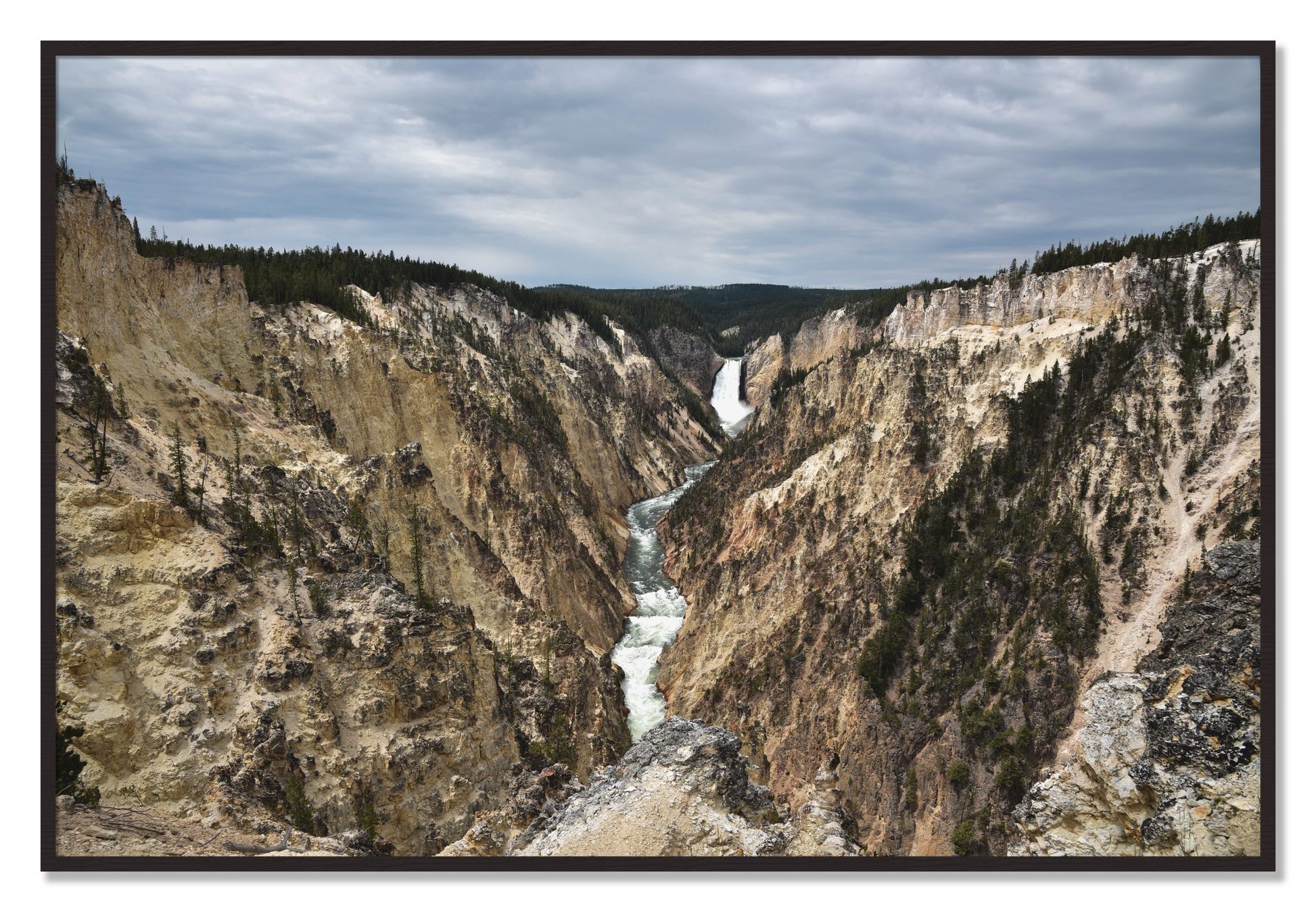 Framed photograph of Wyoming by Dylan Ozanich, Black Walnut frame, Full Bleed