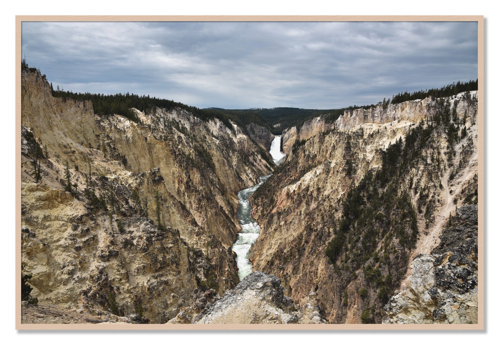 Framed photograph of Wyoming by Dylan Ozanich, Maple frame, Full Bleed