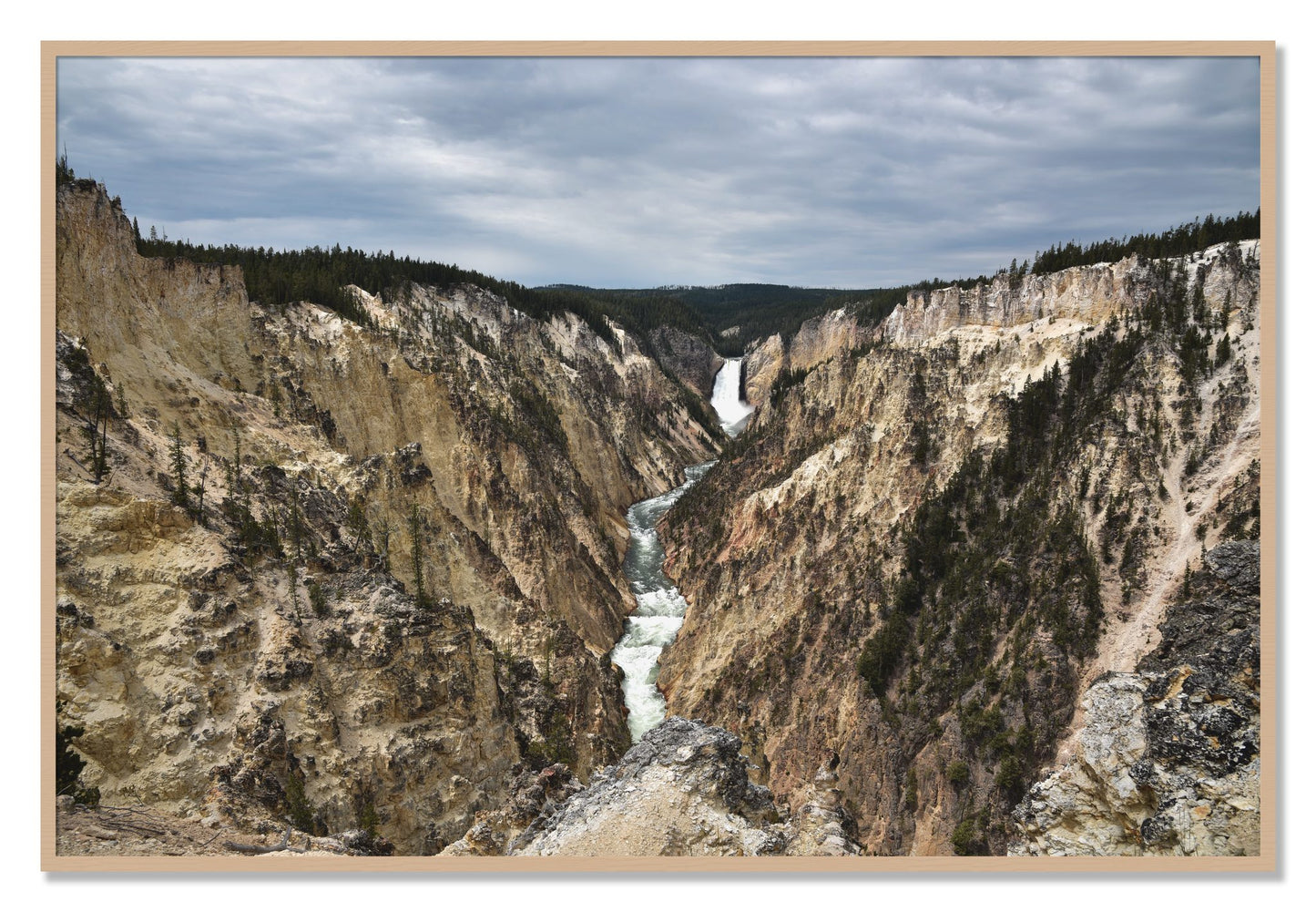Framed photograph of Wyoming by Dylan Ozanich, Oak frame, Full Bleed