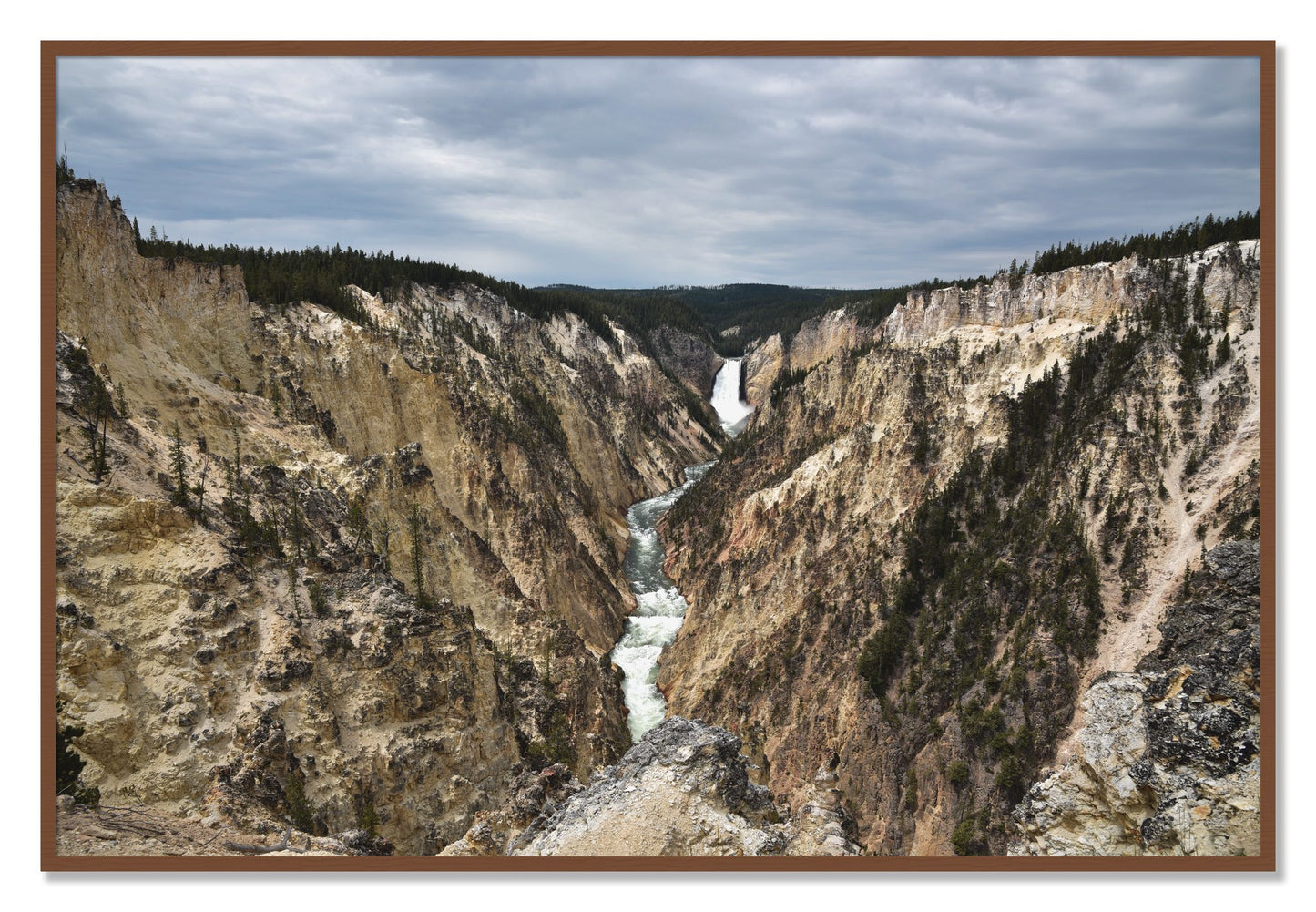 Framed photograph of Wyoming by Dylan Ozanich, Walnut frame, Full Bleed