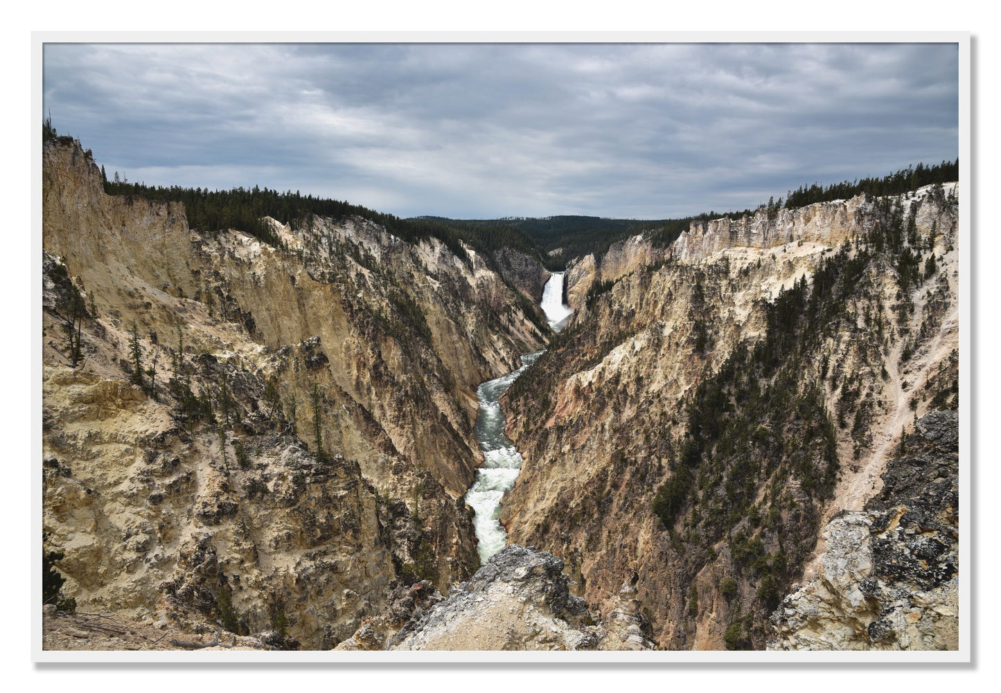 Framed photograph of Wyoming by Dylan Ozanich, White frame, Full Bleed