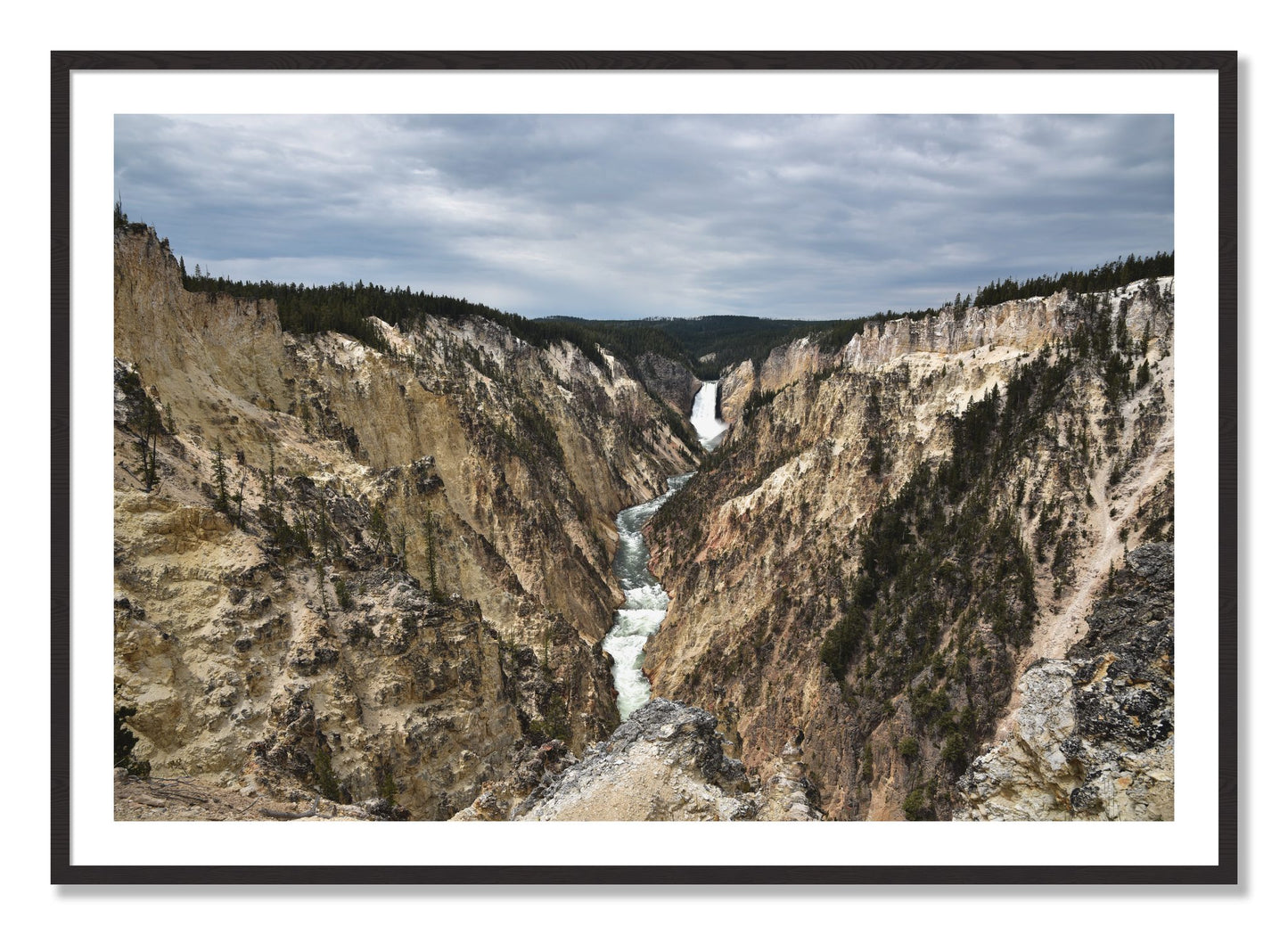 Framed photograph of Wyoming by Dylan Ozanich, Black Walnut frame, Borders