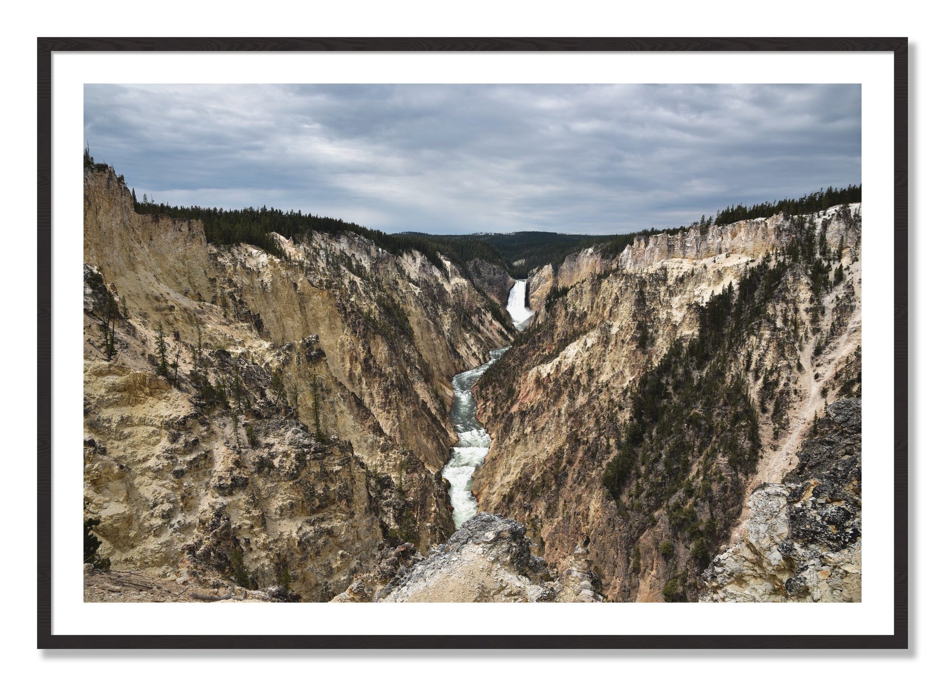 Framed photograph of Wyoming by Dylan Ozanich, Black Walnut frame, Borders