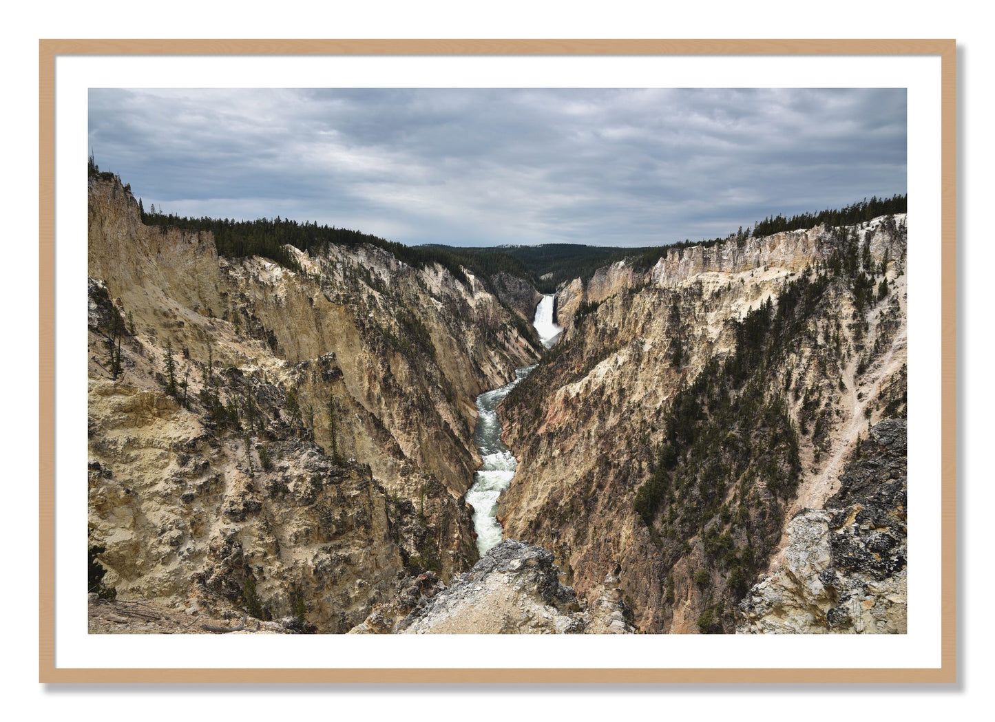 Framed photograph of Wyoming by Dylan Ozanich, Oak frame, Borders