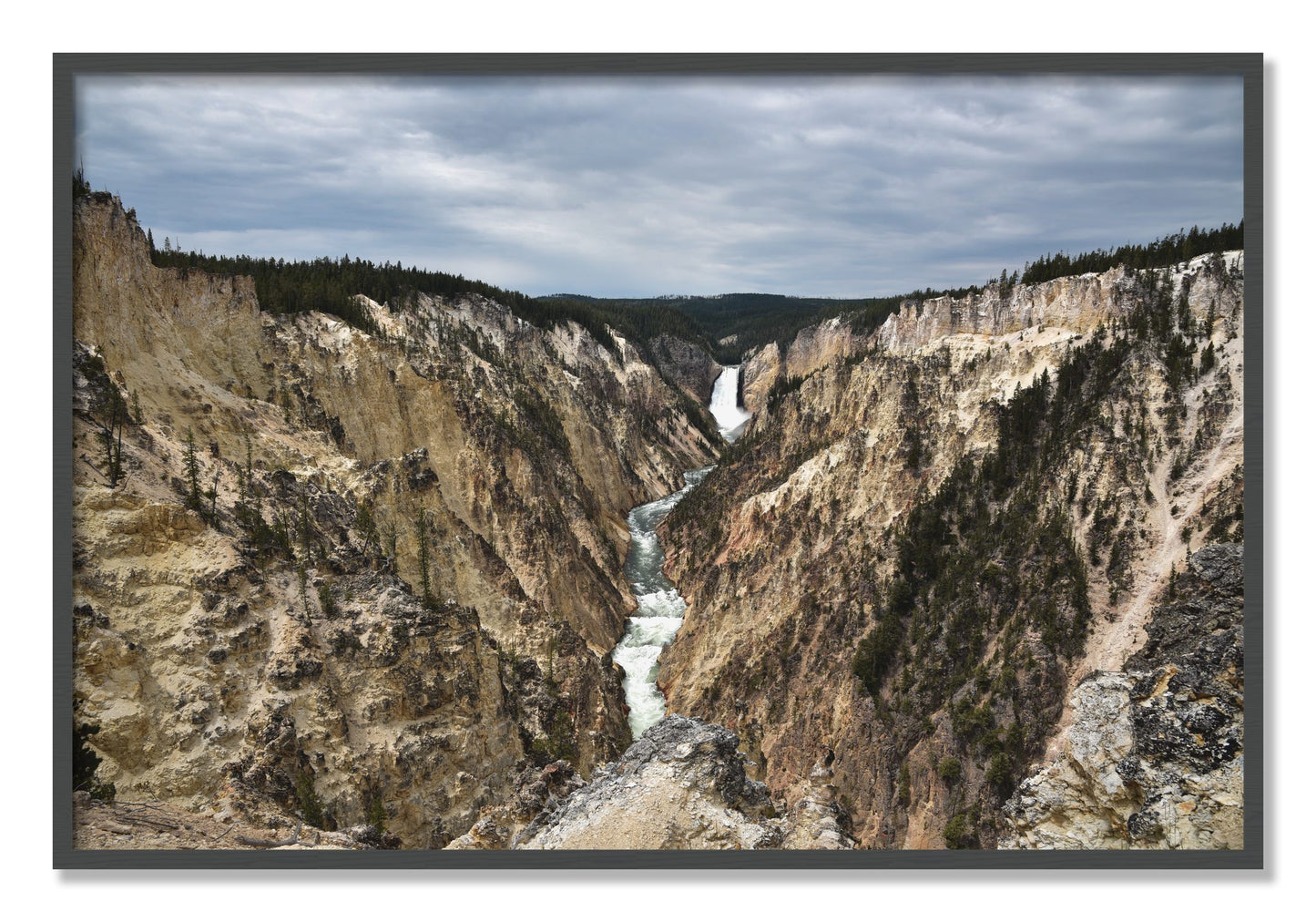 Framed photograph of Wyoming by Dylan Ozanich, Grey frame, Full Bleed