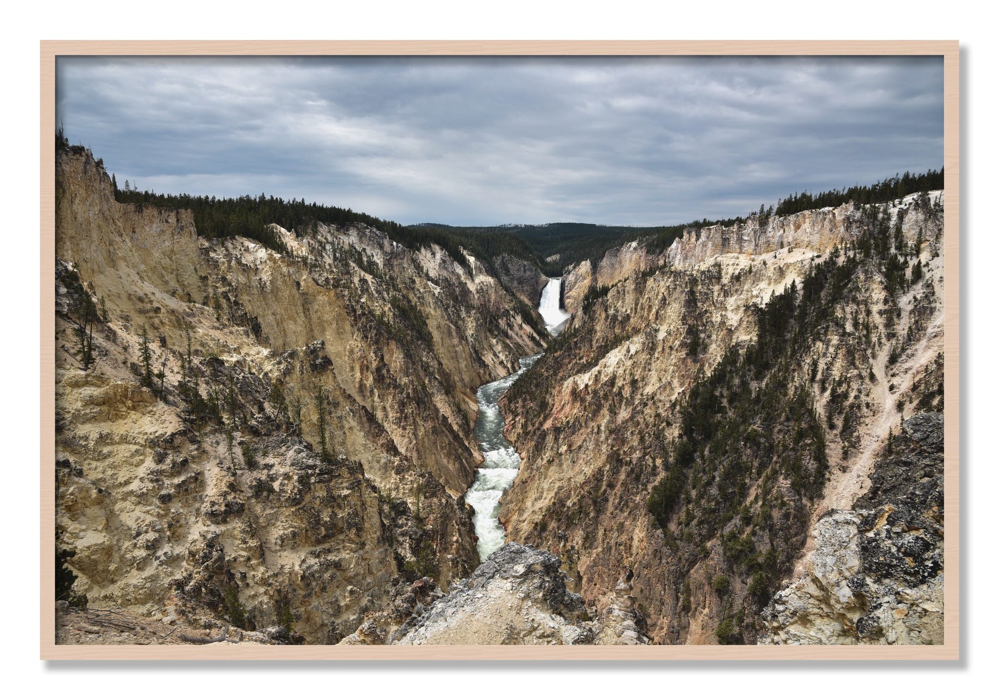Framed photograph of Wyoming by Dylan Ozanich, Maple frame, Full Bleed