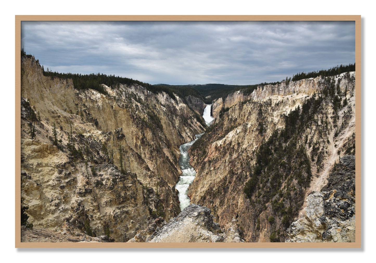 Framed photograph of Wyoming by Dylan Ozanich, Oak frame, Full Bleed