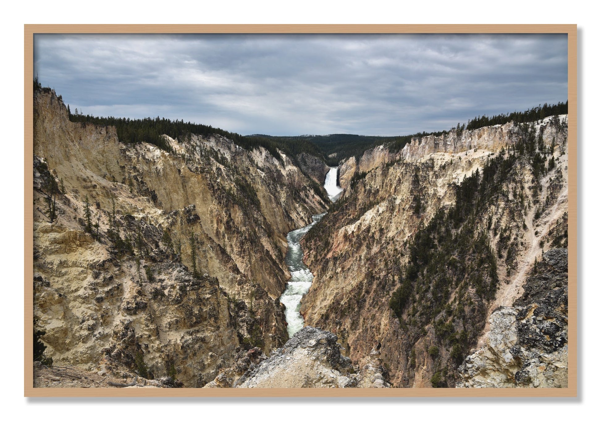 Framed photograph of Wyoming by Dylan Ozanich, Oak frame, Full Bleed