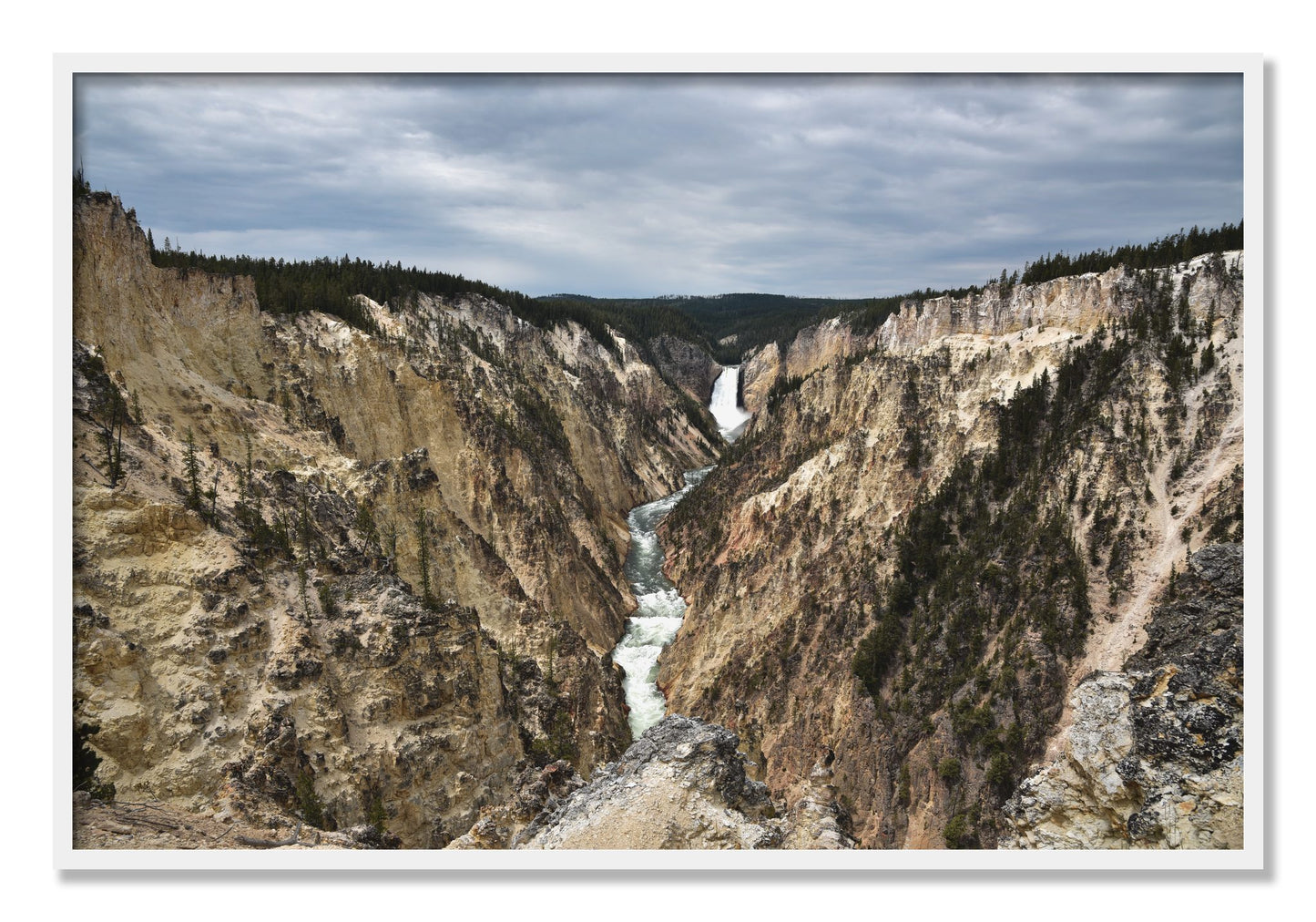 Framed photograph of Wyoming by Dylan Ozanich, White frame, Full Bleed