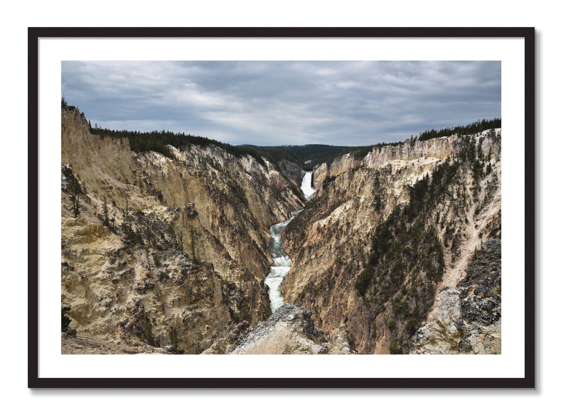 Framed photograph of Wyoming by Dylan Ozanich, Black Walnut frame, Borders