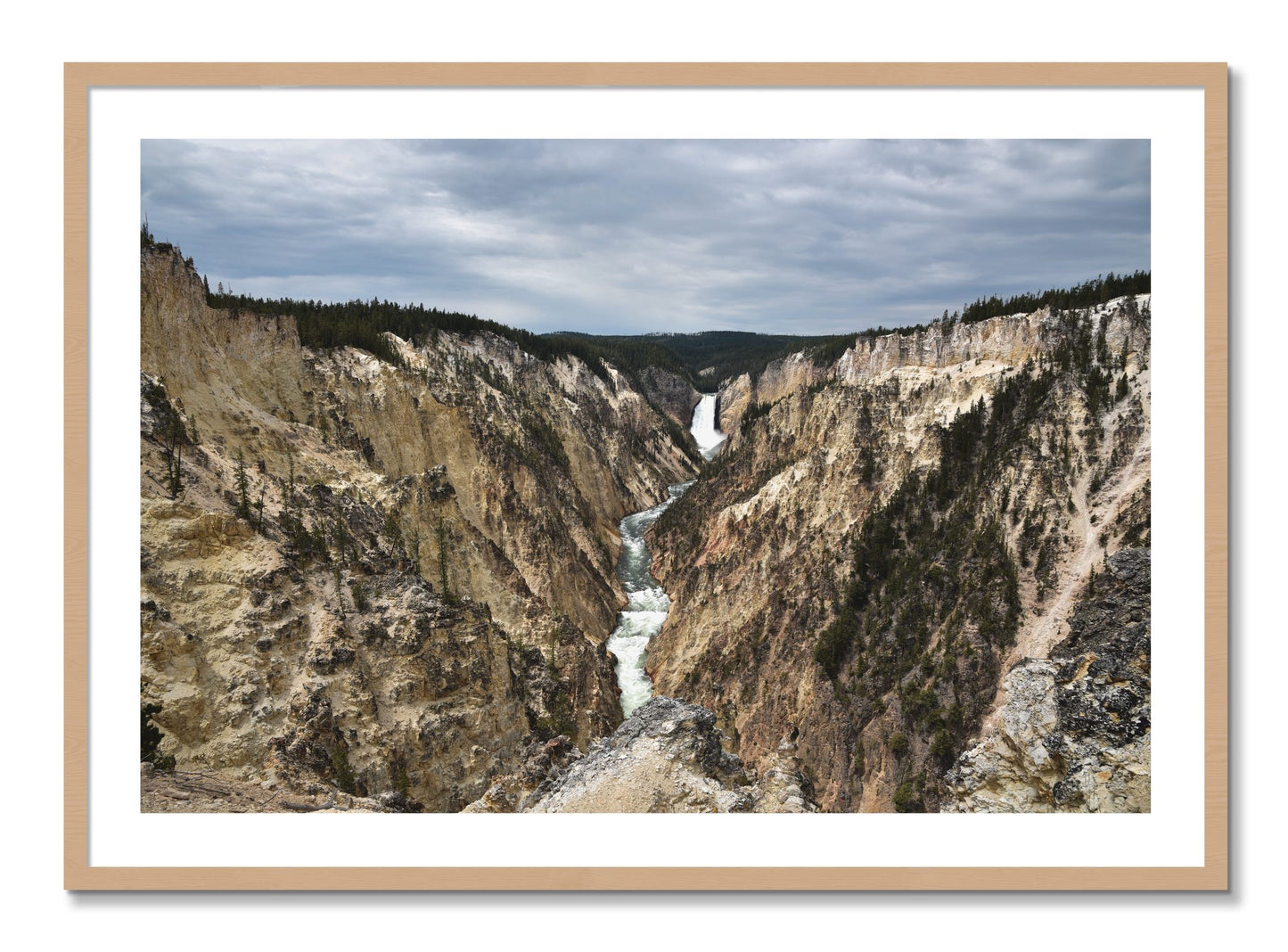 Framed photograph of Wyoming by Dylan Ozanich, Oak frame, Borders