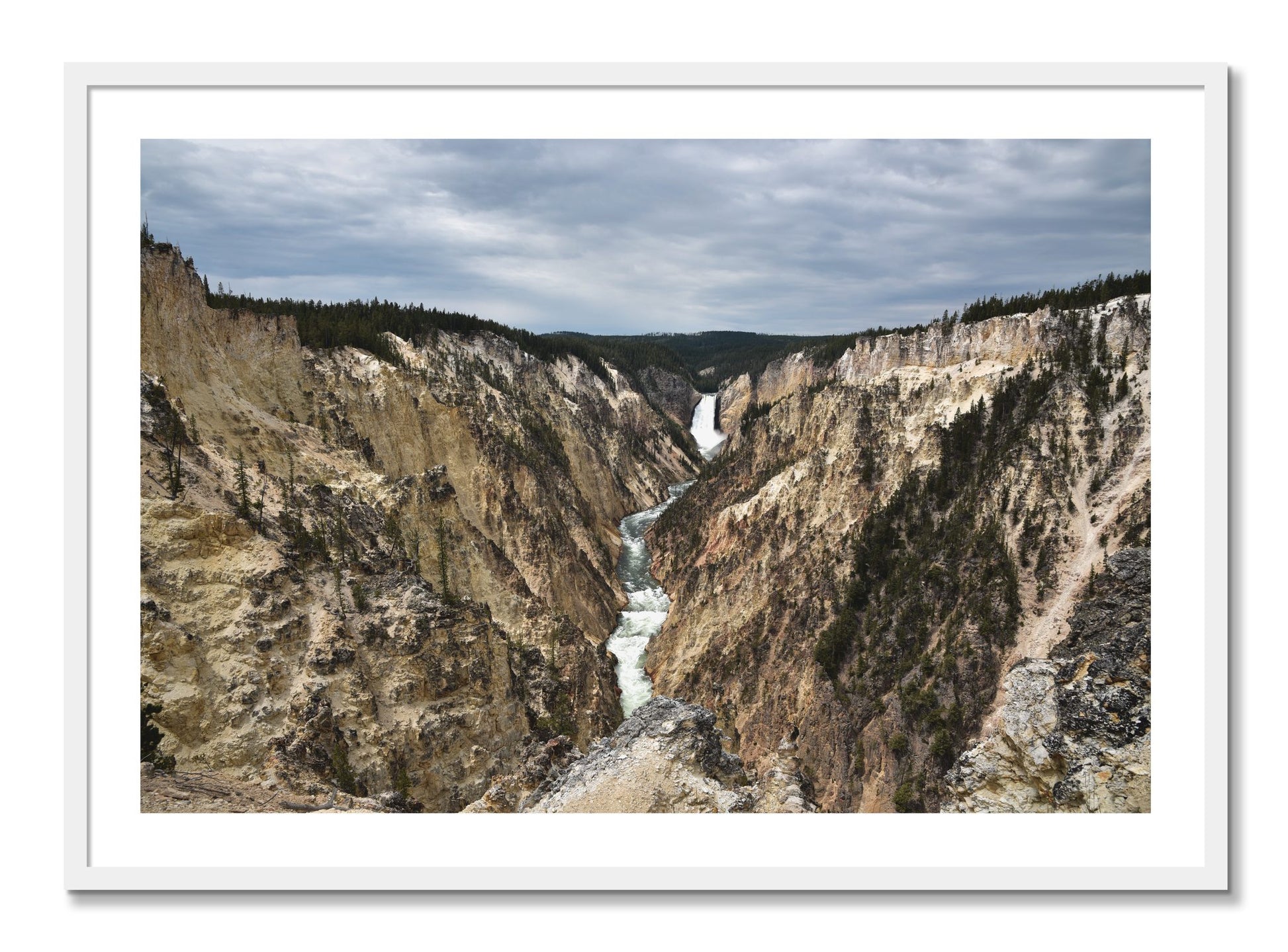 Framed photograph of Wyoming by Dylan Ozanich, White frame, Borders