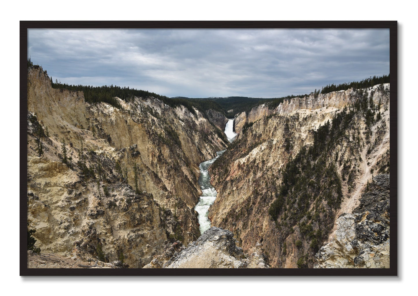 Framed photograph of Wyoming by Dylan Ozanich, Black Walnut frame, Full Bleed