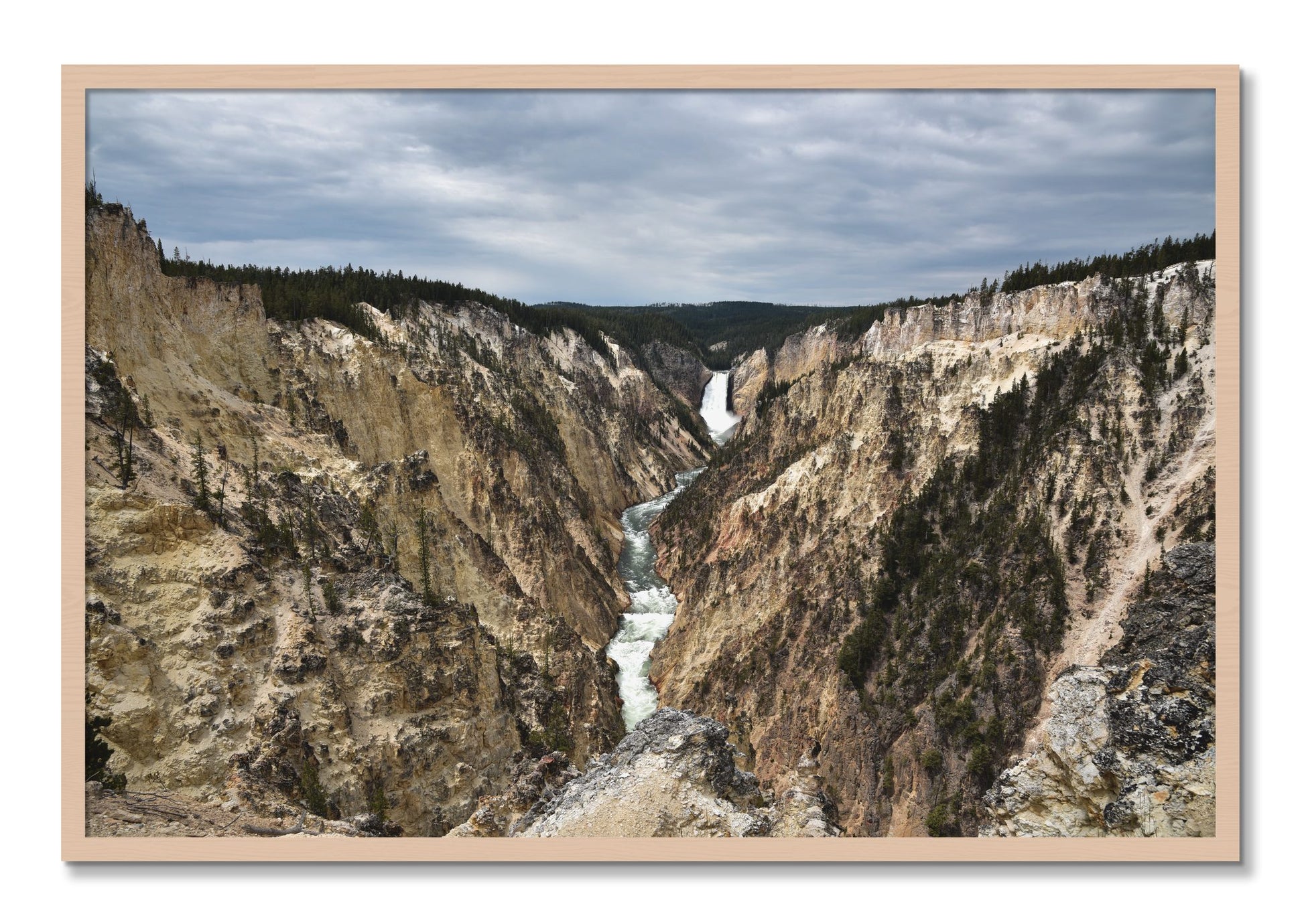 Framed photograph of Wyoming by Dylan Ozanich, Maple frame, Full Bleed