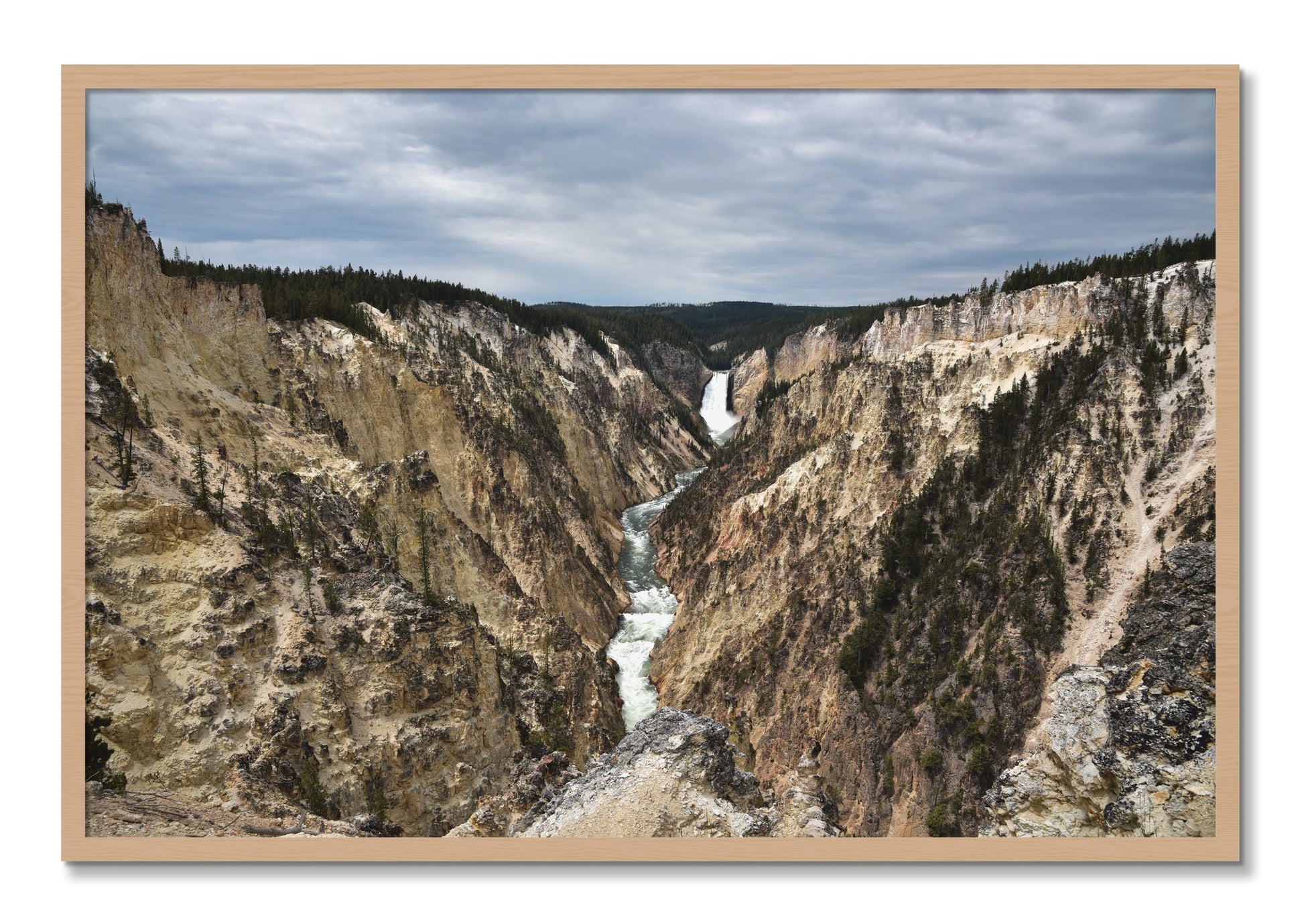 Framed photograph of Wyoming by Dylan Ozanich, Oak frame, Full Bleed