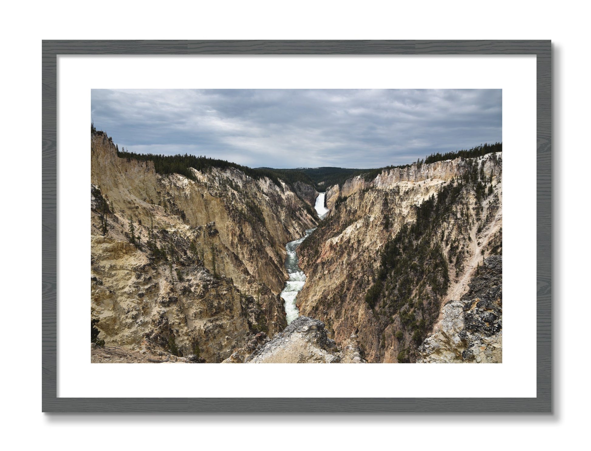Framed photograph of Wyoming by Dylan Ozanich, Grey frame, Borders