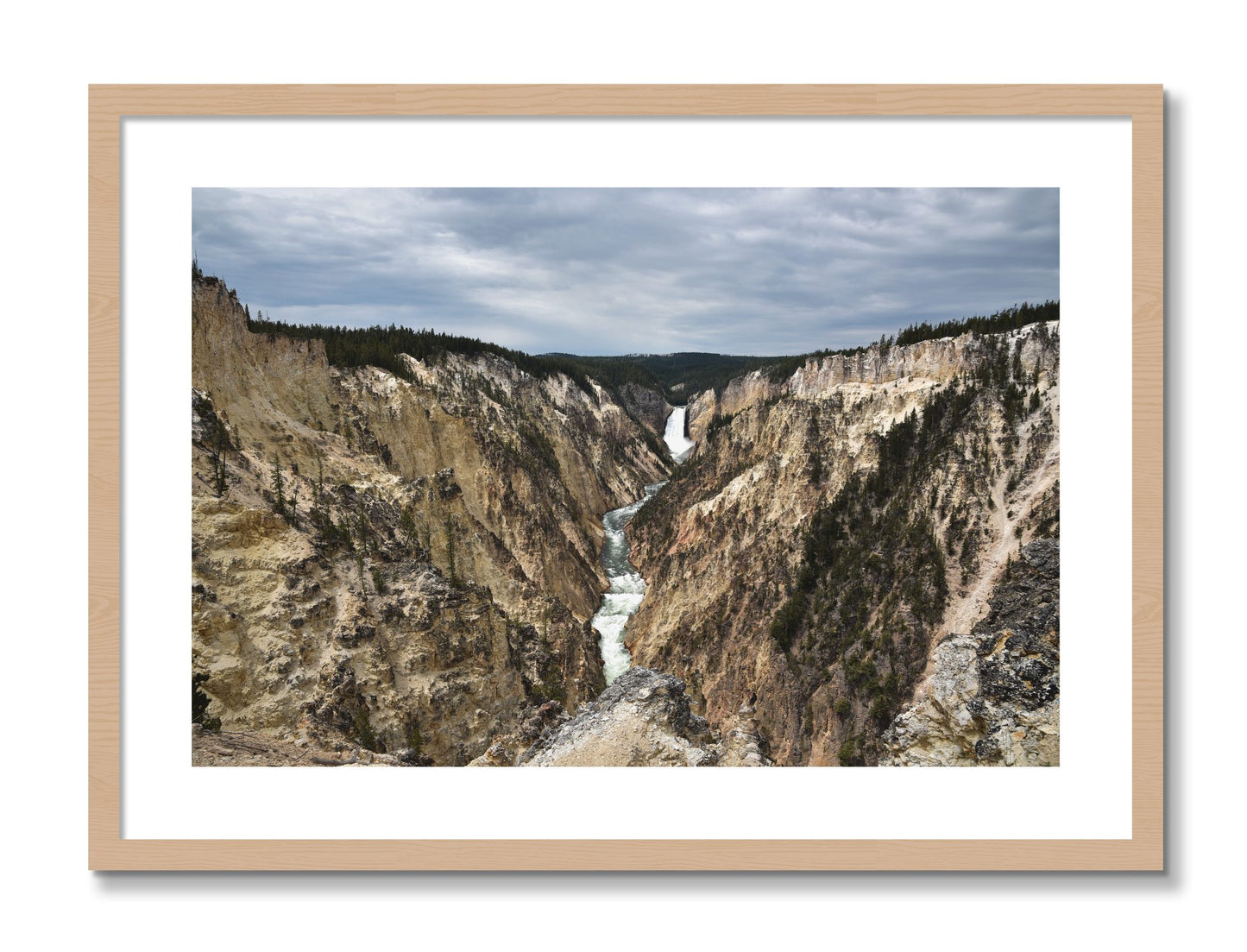 Framed photograph of Wyoming by Dylan Ozanich, Oak frame, Borders
