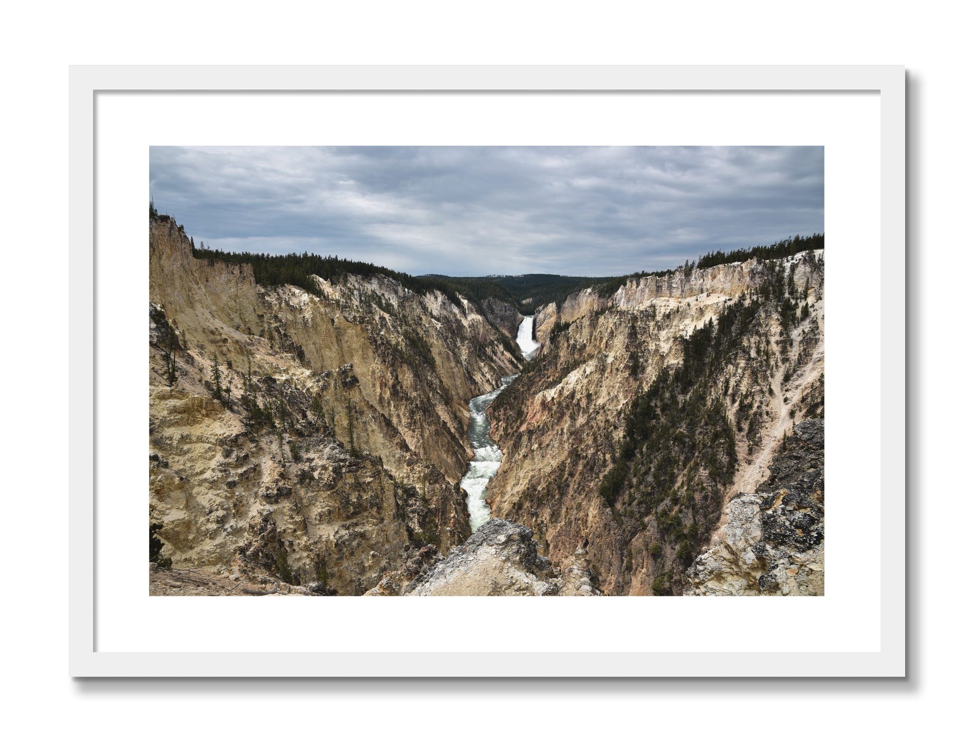 Framed photograph of Wyoming by Dylan Ozanich, White frame, Borders