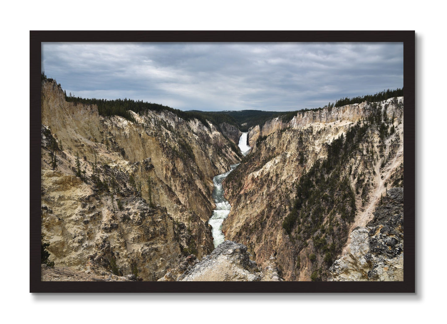 Framed photograph of Wyoming by Dylan Ozanich, Black Walnut frame, Full Bleed