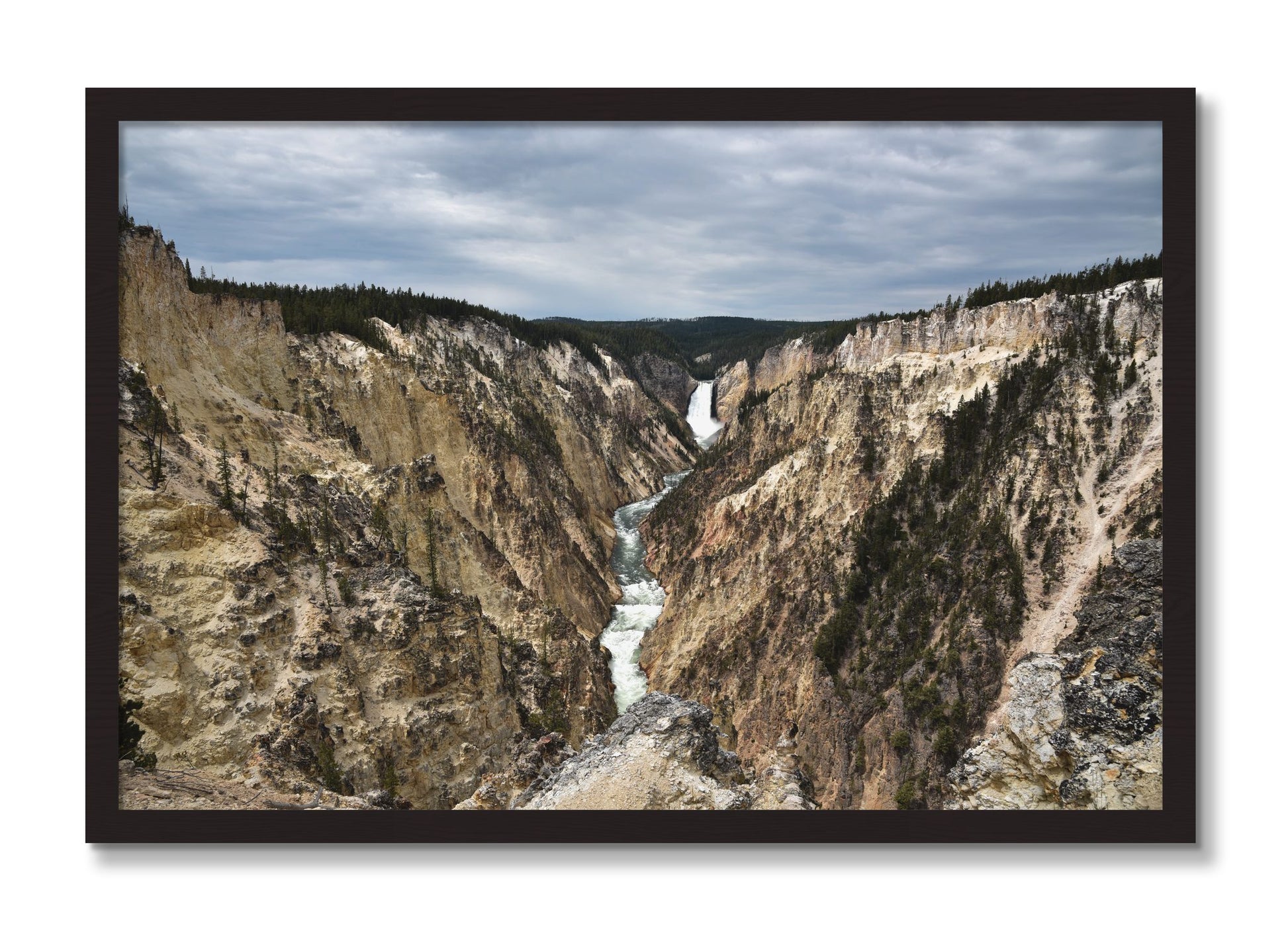 Framed photograph of Wyoming by Dylan Ozanich, Black Walnut frame, Full Bleed