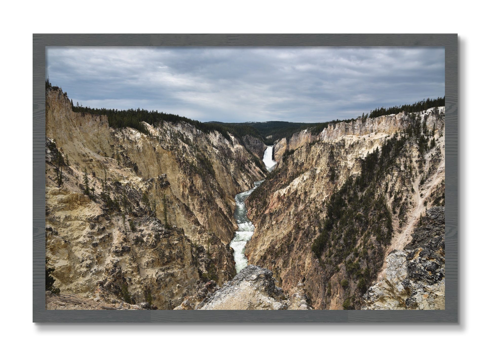 Framed photograph of Wyoming by Dylan Ozanich, Grey frame, Full Bleed