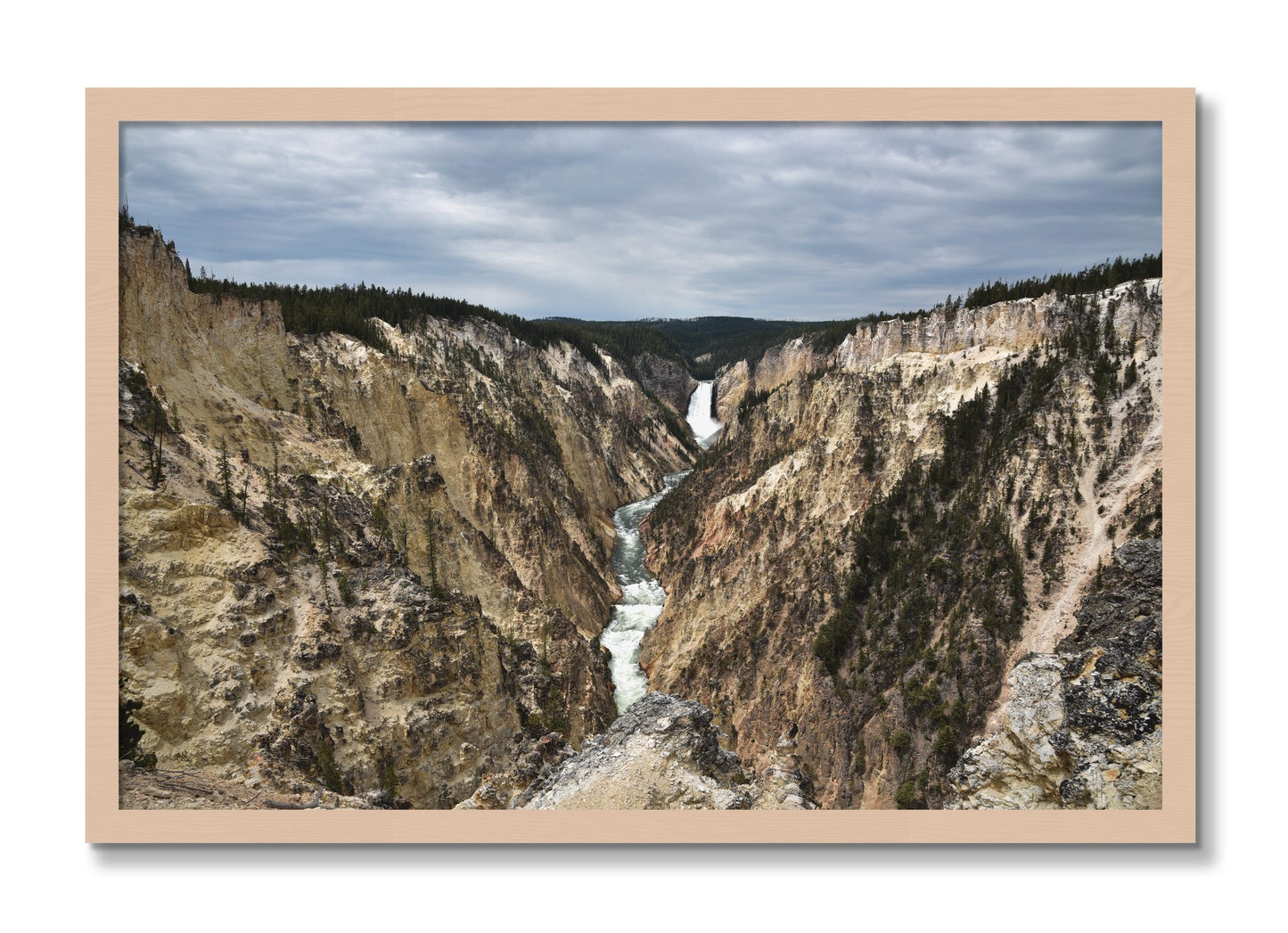 Framed photograph of Wyoming by Dylan Ozanich, Maple frame, Full Bleed