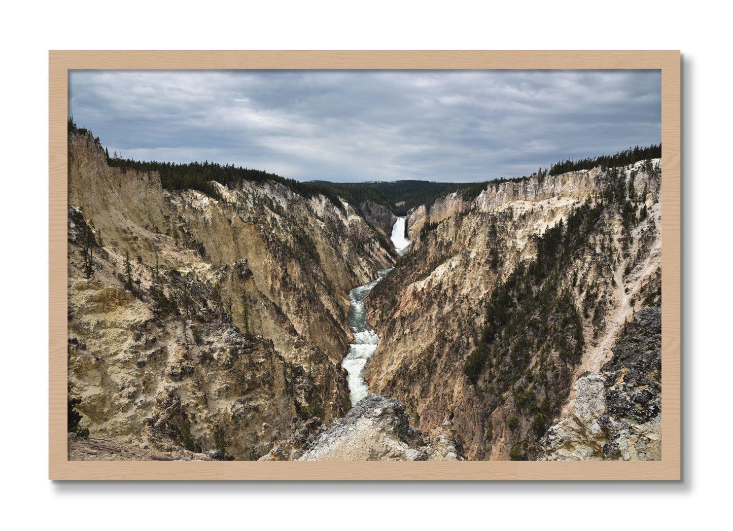 Framed photograph of Wyoming by Dylan Ozanich, Oak frame, Full Bleed