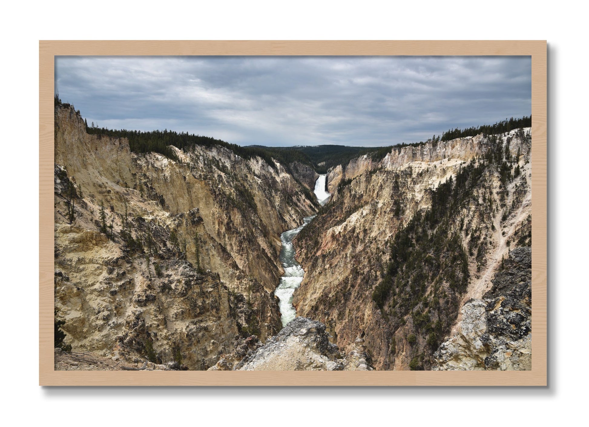 Framed photograph of Wyoming by Dylan Ozanich, Oak frame, Full Bleed