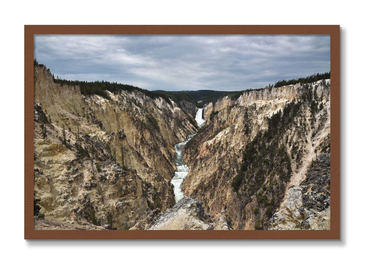 Framed photograph of Wyoming by Dylan Ozanich, Walnut frame, Full Bleed