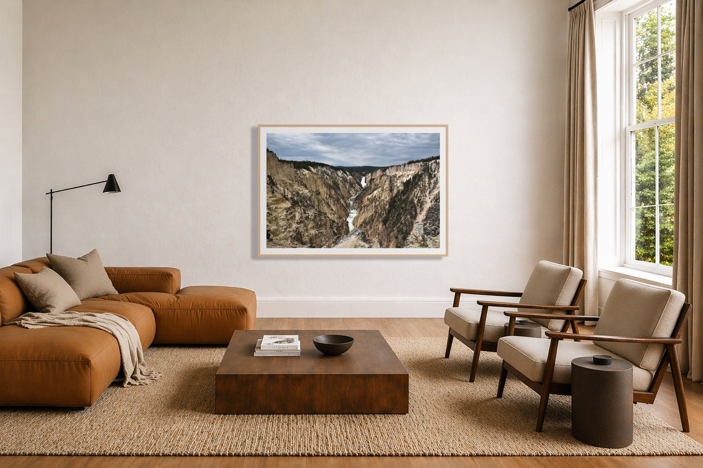 Framed photograph of Wyoming by Dylan Ozanich displayed on a wall
