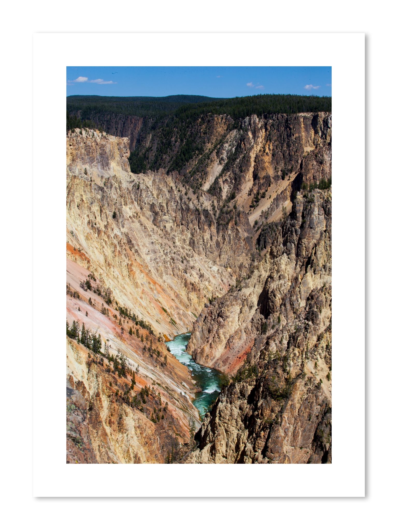 Fine art print of Yellowstone Canyon by Dylan Ozanich, unframed